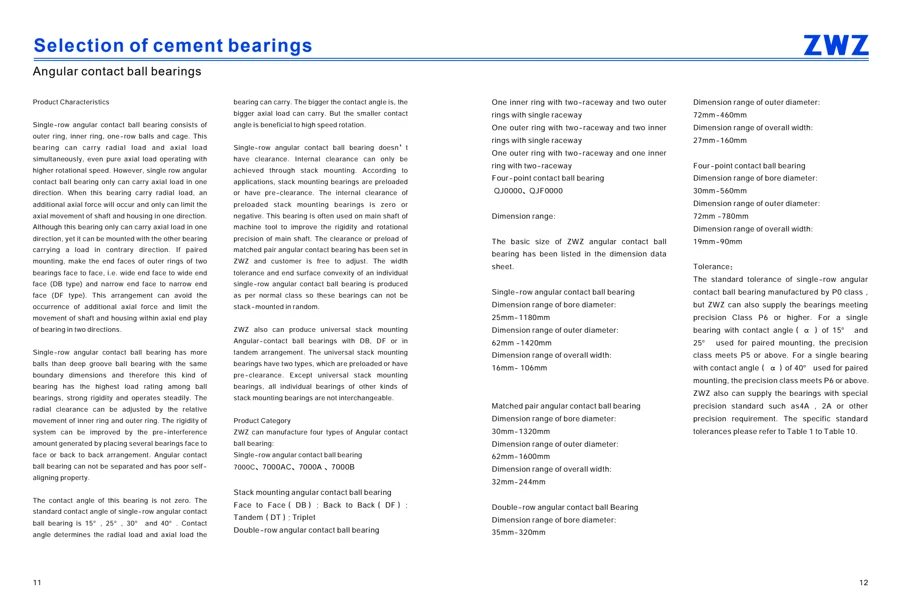 Cement bearings · 7