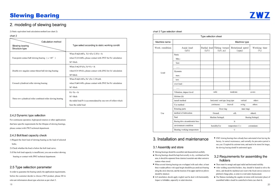 Slewing bearings · 11