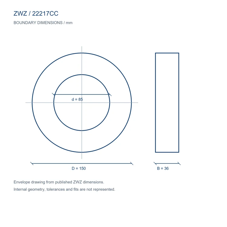 22217CC / d 85.000 mm / D 150.000 mm
